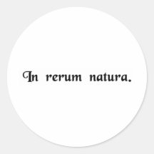 In the nature of things. sticker