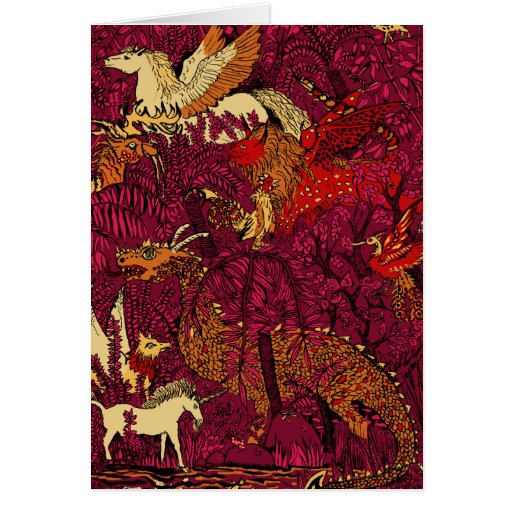 In The Night Forest Greeting Card