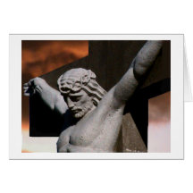 In the Nineth hour, the sun darkend Greeting Cards