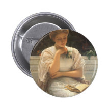 In the Orangery by Charles Edward Perugini Pinback Button