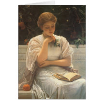 In the Orangery by Charles Edward Perugini Greeting Cards