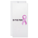 In The Pink Cancer Ribbon Custom Rack Card