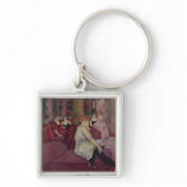 In the Salon at the Rue des Moulins, 1894 keychains