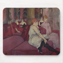 In the Salon at the Rue des Moulins, 1894 Mouse Pad
