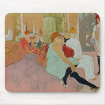 In the Salon at the Rue des Moulins, 1894 Mousepad