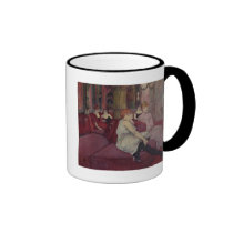 In the Salon at the Rue des Moulins, 1894 mugs