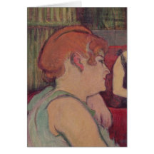 In the Salon at the Rue des Moulins Greeting Card