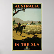 In The Sun ~ Australia  Vintage Travel posters