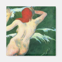 In the Waves - Paul Gauguin Magnet