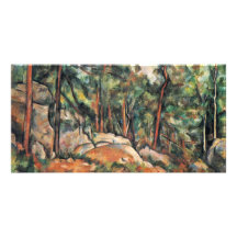 In The Woods By Paul Cézanne (Best Quality) Photo Greeting Card