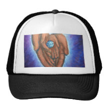 in their hands mesh hats