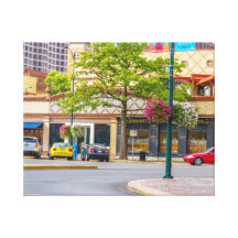 In Town Stretched Canvas Print