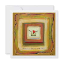 In Transition acceptance beautiful hopeful art Custom Invitations