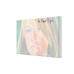 In Your Eyes (Beautiful Blues) Wrapped Canvas Canvas Prints