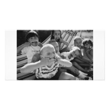 In your face photo card template
