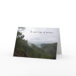 In your time of sorrow greeting card