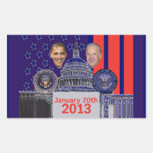 Inaugural 2013 rectangle stickers