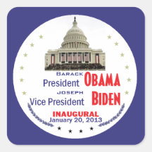 Inaugural 2013 square sticker