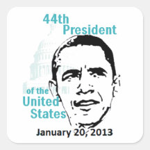 Inaugural 2013 square stickers