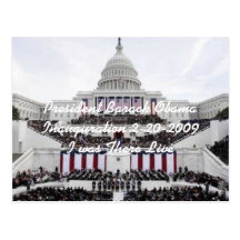 Inauguration 2009 du Président Barack Obama Cartes Postales