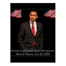 Inauguration du Président Barack Obama le 20 janvi Carte Postale