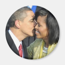 Inauguration Kiss Refrigerator Magnet