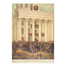 Inauguration of Jefferson Davis American Civil War Announcements