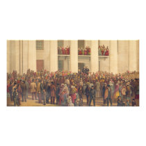 Inauguration of Jefferson Davis American Civil War Custom Photo Card