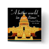 Inauguration Speech Obama button