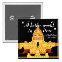 Inauguration Speech Obama button