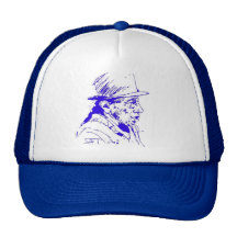 Inca/ Aztec man profile Hats