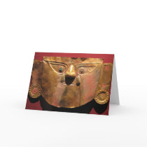 Inca gold mask, Lima, Peru