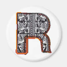 Inca`s font, Letter R Magnets