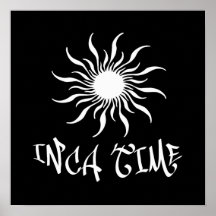 Inca Time Sun Poster