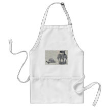 Incense pot and burner Ukiyo-e. Aprons