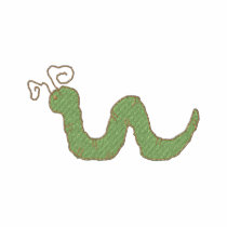 Inchworm Embroidered Polo Shirt