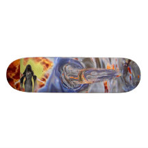 Incinirator, cool water, a flying lady custom skateboard