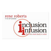 inclusion-infusion-logo, rene roberts, 714-474-... business cards
