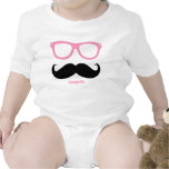incognito - funny mustache and pink shades t-shirt