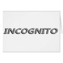 Incognito Greeting Card
