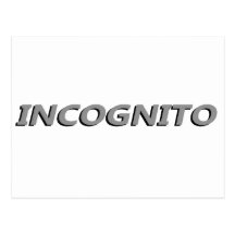 Incognito Postcard