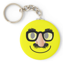 'incognito' SMILEY FACE KEYCHAIN