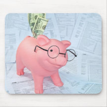 Income tax Pig Mouse Pads