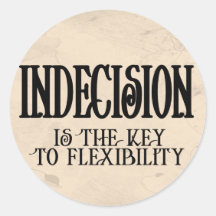 Indécision Adhésif Rond