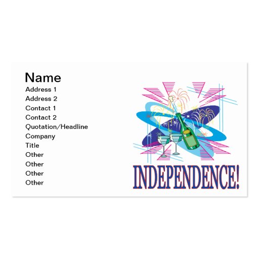 Independence Business Cards