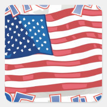 Independence Day 4 july Square Sticker