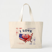 Independence Day Canvas Bags