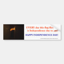 Independence Day Flag Bumper Stickers