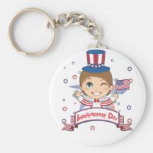 Independence Day Key Chain