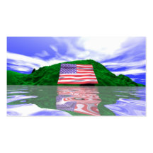 Independence Day Land - Business size Business Card Template